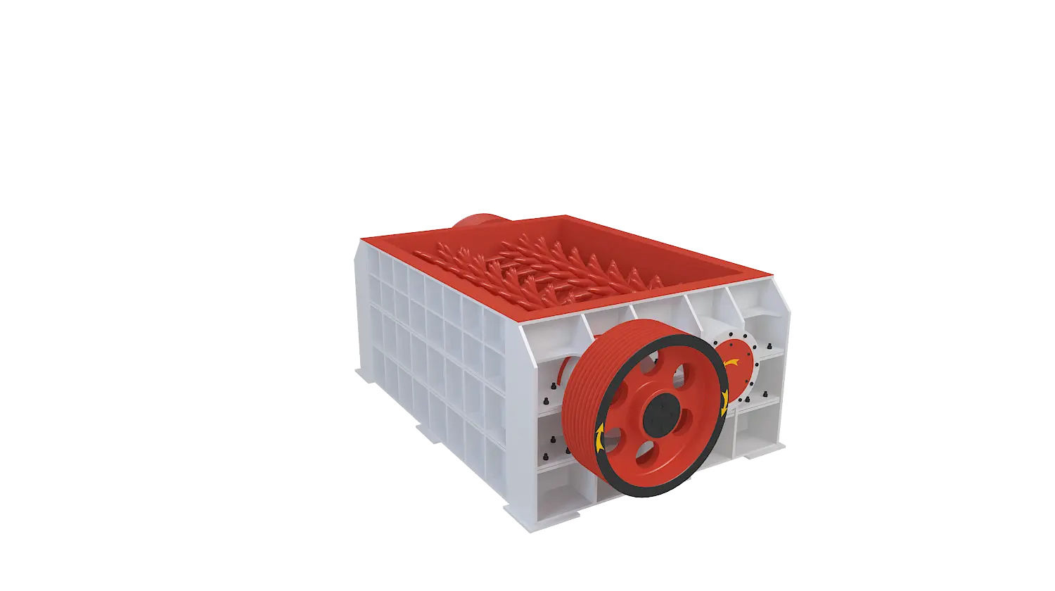 双齿辊破碎机360度旋转图