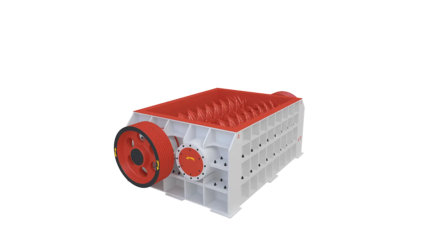 双齿辊破碎机360度旋转图