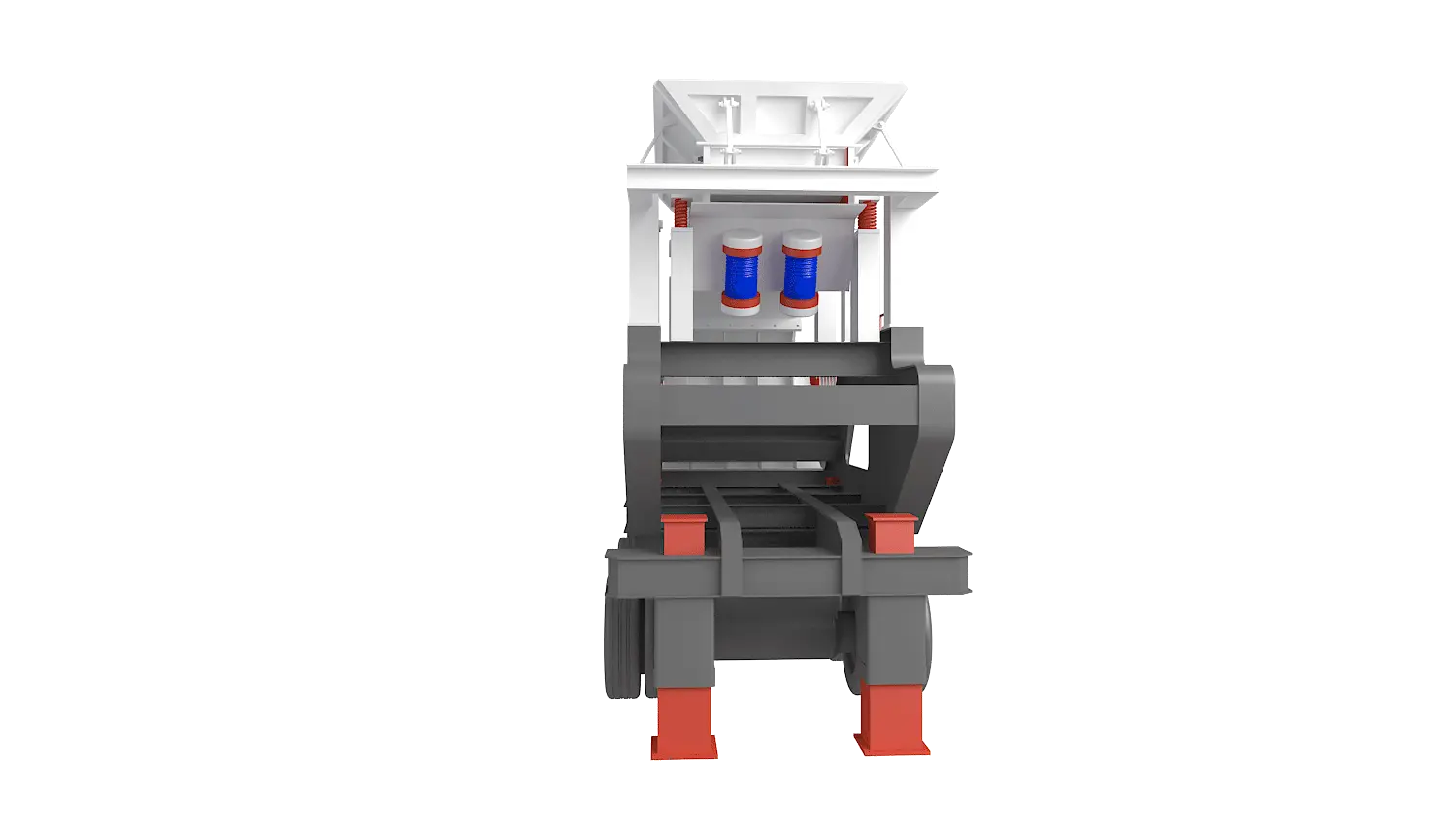 KLZ-T系列轮胎式移动破碎站360度旋转图