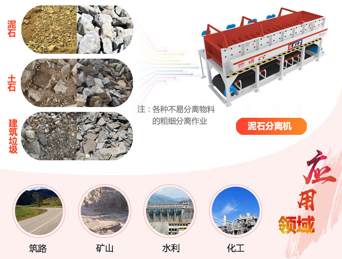 泥石分离机应用范围