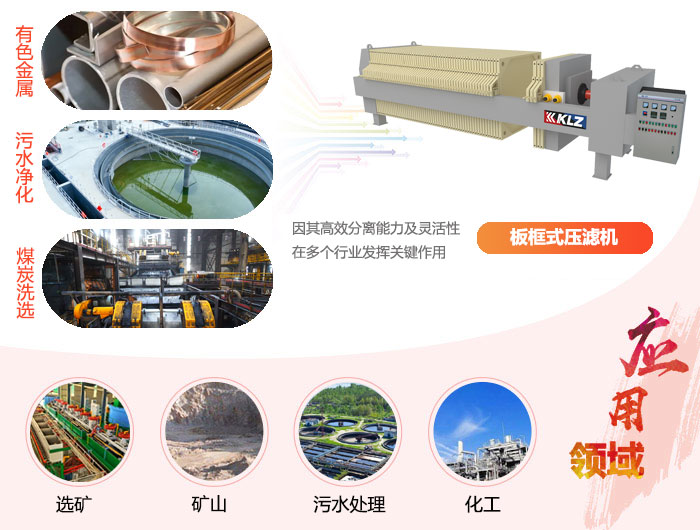 板框式压滤机的应用范围