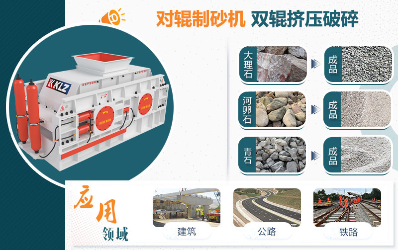 对辊制砂机应用范围